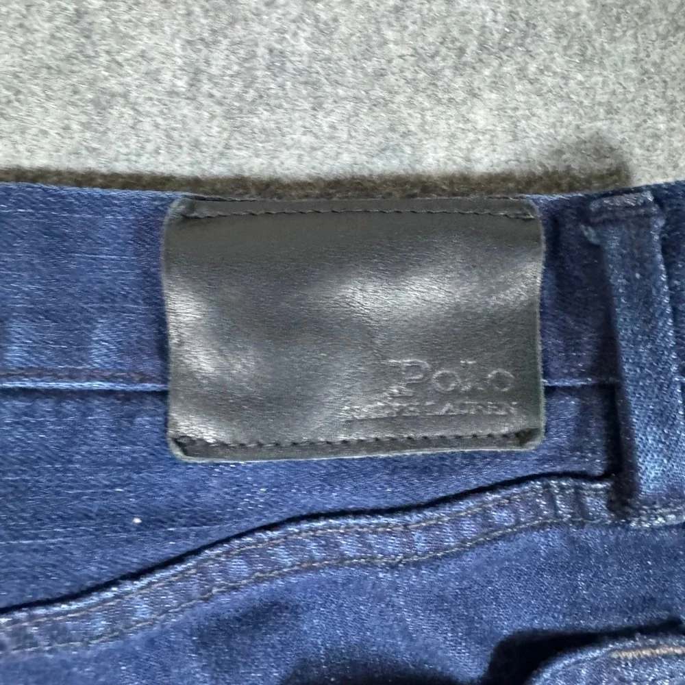 Polo Ralph Lauren Jeans Men 32x32 Blue Prospect Straight Stretch Dark Wash Denim